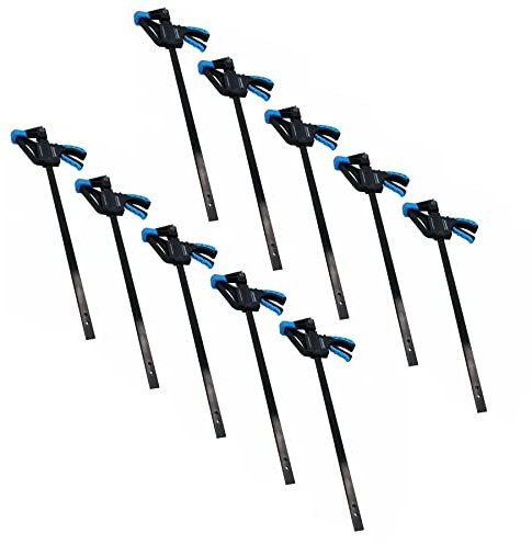 10 x 450mm Quick Release Ratchet Clamp Spreader Bar Grip Carpentry Heavy Duty