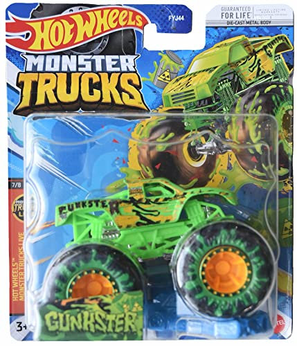 Hot Wheels Monster Trucks Gunkster, Connetti e Crash 2023