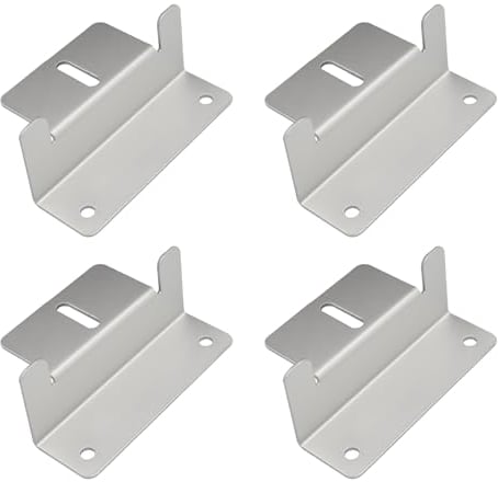 4PCS Solar Panel Z Halterungen Aluminium Legierung Photovoltaik Panel Montage Halterung Schrauben Kit für RV Anhänger Boot Yachten