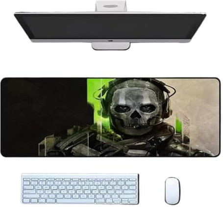 GLPMZANB Call of Duty Spiel-Mauspad, wasserdicht, professionell, XXL, PC-Schreibtischunterlage, Tastatur- und Mauszubehör, verlängerte, rutschfeste Gummiunterseite, Mauspad (O2)
