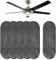 Moageme Fan Filter for Ceiling Fan,Easy-Stick Activated Carbon Filters | Ceiling Fan Dust and Air Purifier Pads, Unscented Ceiling Fan Freshener, Captures Common Household Contaminants