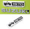 zzbFee Auto-Logo-Emblem-Aufkleber für Suzuki Jimny JB64 JB74, Stilvolle Vordere und Hintere Emblem Abzeichen Dekoration Auto Exterieur Dekoration Modifizierte Zubehör,Black