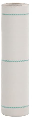 vidaXL Unkrautvlies, Gartenvlies gegen Unkraut, Unkrautfolie Wasserdurchlässig UV-stabilisiert, Unkrautflies Mulchfolie Bodengewebe, Weiß 0,5x10m PP