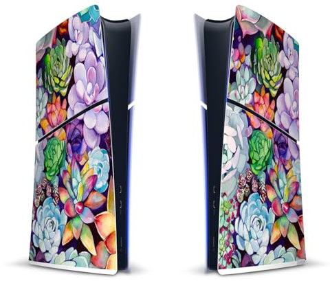 Head Case Designs Offizielle Mai Autumn Saftig Kunst Mix Vinyl Haut Gaming Aufkleber kompatibel mit Sony Playstation 5 PS5 Slim Digital Edition Console
