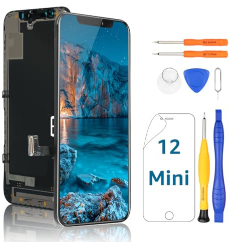 Yodoit for iPhone 12 Mini LCD Screen Replacement Kit 5.4 Inch with Repair Tool Kit