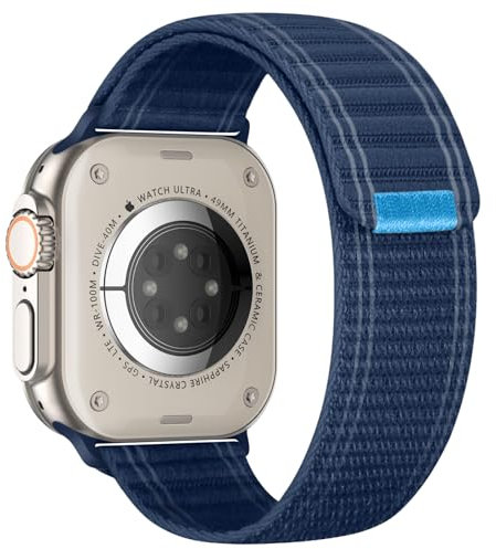 Joehwerr Fabric Band Compatible with Apple Watch Straps 46mm 49mm 45mm 44mm 42mm 41mm 40mm 38mm Women Men, Nylon Stretchy Breathable Sport Loop for iWatch se Ultra3/2/1 Series 11 10 9 8 7 6 5 4