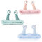 3 Stück Spa-Stirnband, Gesichtswasch Haarband Gesichts Make-up Kopfband Hautpflege Kopfwickel Cartoon-Design Elastisches Stirnband (Grün+Blau+Rosa, one size)