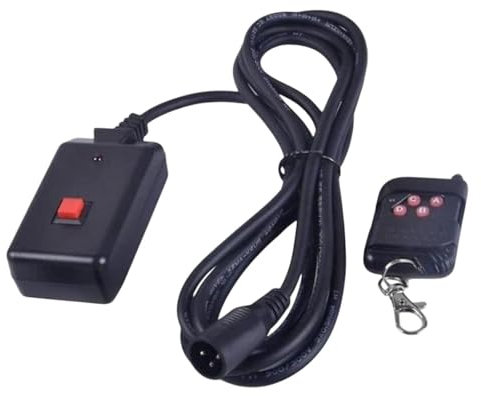 Colcolo Nebelmaschinen-Controller, 3-polig, Ersatzteil für den Innen- und Außenbereich, 4-Tasten-Fernbedienung für 400 W, 900 W, 1500 W, DJ-Party-Event