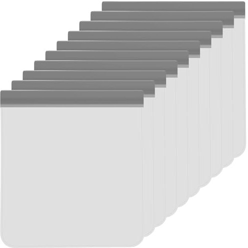 Bremorou 10 sacchetti per congelatore, riutilizzabili, in silicone, per conservare verdure, latte, snack, carne