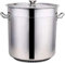 Olla de acero inoxidable, ollas grandes, olla de acero inoxidable, olla de 40 cm, 25 litros