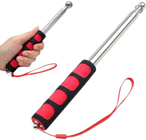 LAKJUOZ Asta Telescopica Asta Porta Bandiera Telescopica Asta Della Bandiera Acciaio Inox Asta Telescopica Per Bandiera Per Viaggi Insegnanti Per Guida Turistica In Campeggio 2M