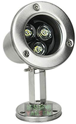 OrbitCob® 3W LED Unterwasserstrahler IP68 wasserdicht Edelstahl 304 Tauchlampe für Teich, Pool, Springbrunnen, Garten und Außenbeleuchtung(Warmweiß 3000 K,24V)