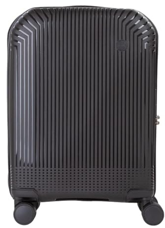 Valentino Carretilla Wood Carry On Suitcase Nero Negro