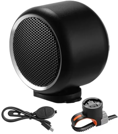 Koolenry Wireless Speaker for Motorcycle Waterproof Cycling Stereo for Mountaineering Cycling Camping Black