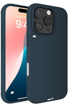 Mous for iPhone 16 Pro Case MagSafe Compatible with Camera Control, Limitless Navy Blue