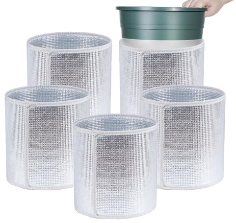 Hobngmuc Pflanzenschutzhauben Für Blumentöpfe,5 Stück Wasserdichter Und Winddichter Schutzbeutel Für Blumen | Schutztasche Für Blumentöpfe - Für Kaltes Wetter Im Garten Und Auf Dem Balkon