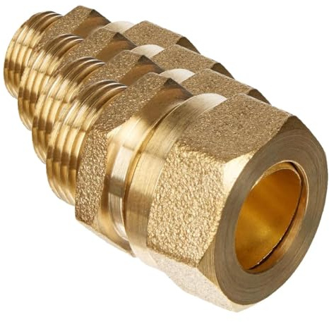 Boutté 3139696 Raccord bicône laiton mâle 12x17 Tube Ø14 (Lot de 4)