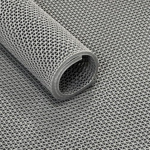 IVOL Ultra Grip Tapis quadrillé au mètre (gris, 120 cm)