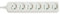 Lindy 73125 - Regleta de 6 enchufes franceses, color blanco