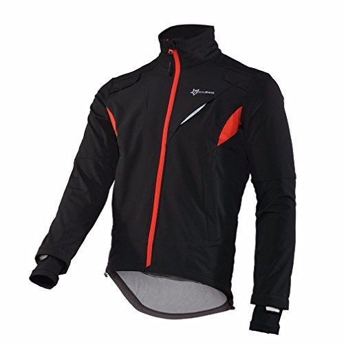 RockBros Cycling Bicycle Jacket Wind Jacket Winter Coat Winter Warm Jacket Men's Jacket, Schwerz, XX-Large