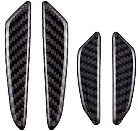 WINOMO Auto Tür Kantenschutz Trim Streifen Aufkleber Anti Kratzer Dekorative Streifen 4 STÜCKE (Schwarz)