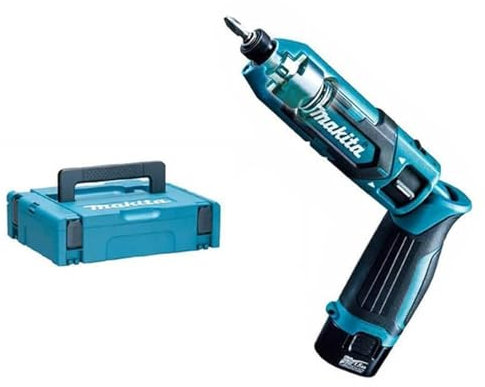 Tournevis à mécanisme de vissage à chocs 7.2V (2 x 1,5Ah) dans coffret Makpac - MAKITA TD022DSJ