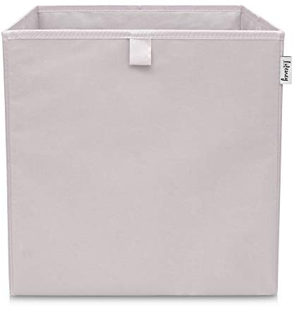 LIFENEY Aufbewahrungsbox einfarbig Hellgrau I Spielzeugbox passend für Würfelregale I Ordnungsbox für das Kinderzimmer I Aufbewahrungskorb als Accessoire für dein Zuhause | 33x33x33 cm
