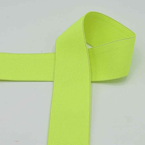 Elastic-Bund, Gummibund, Gummiband, 40 mm breit - 3 Meter, Neongelb