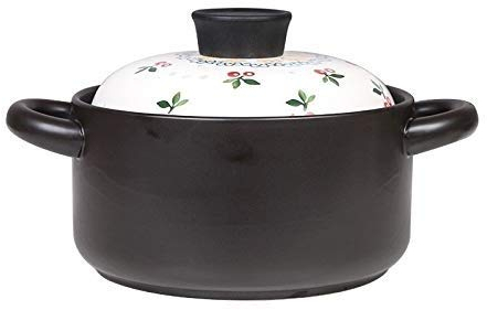 RANRANJJ Ceramic Nonstick Dutch Oven Casserole Stockpot Anti-Warp Non Toxic Free Nonstick Pot With Lid Induction Compatible Dishwasher Safe Dutch Oven Japanese-Style Ceramic Casserole (Size : L)