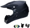 UIGJIOG Casque Moto Enfant,Casque de Cross pour Enfant Casque Downhill pour Enfants, avec Goggle/Gants/Masque,D. O. T Standard,pour BMX MTB Quad Enduro ATV Scooter,A,S(52~53cm)