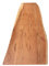 SAM Tischplatte 140x40 cm Curtis, Holzplatte Akazienholz massiv + naturfarben + lackiert, Baumkanten-Platte für Heimwerker, Arbeitsplatten, Tische & Fensterbretter