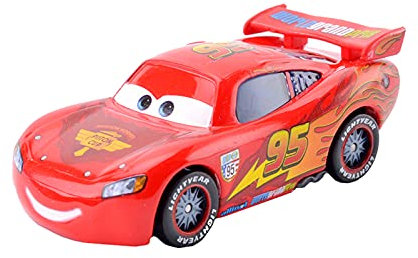 SUOSUO LZWJD Pixar Autos 2 3 Autos Sammlung Blitz McQueen Jackson Storm Ramirez 1: 55 Diecast Metalllegierung Spielzeug Auto Modell Kinder Geschenk (Farbe : McQueen 1.0)