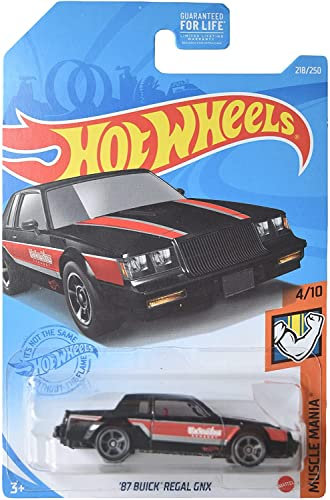 Hot Wheels 1987 Buick Regal GNX Muscle Car Auto, Schwarz, 1:64 Maßstab, 3+ Jahre, Unisex, Kinder