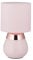Relaxdays Lampada da Tavolo con Funzione Touch, Abat Jour per Salotto e Camera da Letto, E14, H x D: 32 x 18 cm, Rosa