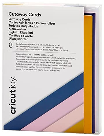 Cricut Joy Cutaway -Karten | Frühlingsregen | 10,8 cm x 14 cm (4,25 x 5,5) | 8-Pack | Zur Verwendung mit Cricut Freude