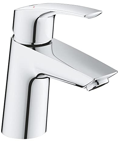 GROHE Eurosmart S-Size Waschtischarmatur mit Push-Open Waste 14,9 cm, Chrom
