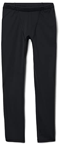Columbia Youth Unisex Midweight Tight Baselayer-Leggings, Black, L