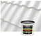 Isolbau Dachfarbe - 7 kg RAL Farbe Fassadenfarbe Nano Dachlack Sockelfarbe Wetterfest - Lösemittelfrei, Wasserdicht, UV-beständig - Weiß