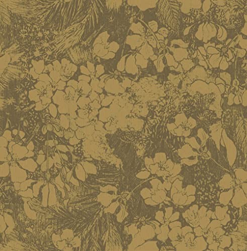 Papier peint intissé Arts & Craft 1005 x 52cm Ocre | Revêtement Mural, Tapisserie | Ambiance Facile à poser et à enlever
