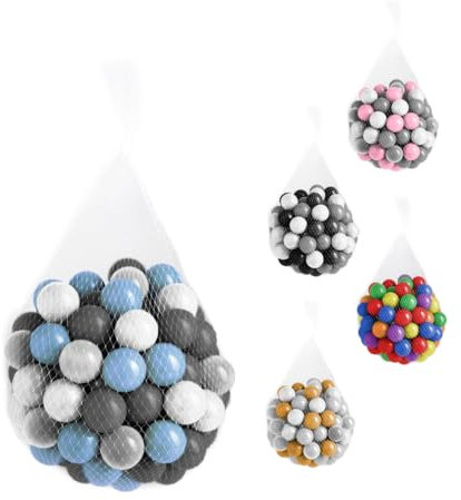 Monsieur Bébé - Lot de 2 Sacs de 100 balles de Jeu ou de Piscine 5,5 cm - Plusieurs modèles