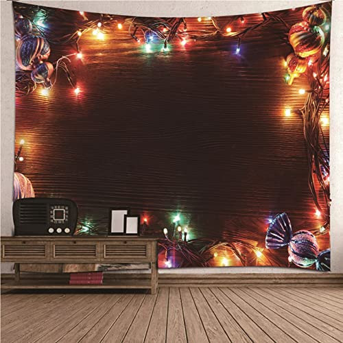 BCughia Wand Teppich, Wandteppich Bunt Polyester Led Lichter Wandteppich 240x220cm (94 x 87) Wanddeko Wohnzimmer Geschenk