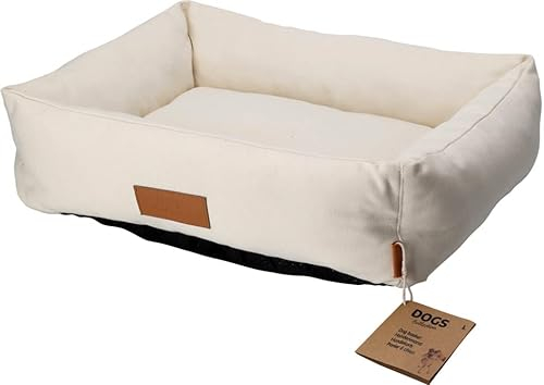 matrasa Hundebett Katzenbett 40x50cm - Katzenkorb Hundekorb mit rutschhemmender Unterseite Beige