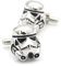 GAUEIOUR Stormtrooper Cufflinks,Fashion Movie Accessories Cufflinks, Men's Personalized Shirt Accessories Sleeve Studs, Men's Cufflink Gifts (Silver)