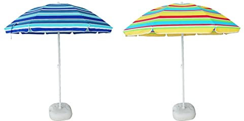 MICHELE SOGARI Ombrellone mare piscina giardino in poliestere diamentro 180 cm con sacca trasporto