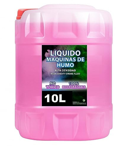 Plantawa Líquido Maquina de Humo Natural 10L | Líquido Máquina Humo Alta Densidad y Larga Duración, Seguro, Sin Quimicos Peligrosos, Cruelty Free, Discotecas, Halloween, Fiestas, Eventos