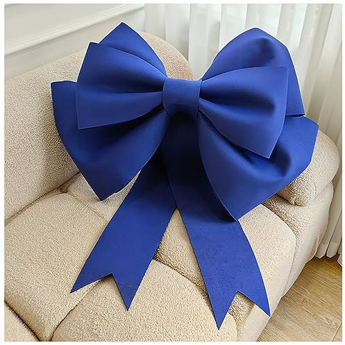 Egurs Schleife Große Rote Schleifen Handgemachte DIY Schleife Riesenschleife für Auto Valentinstag Weihnachten Geschenk Hochzeit Deko und Geburtstag Party Dekoration Blau 75cm