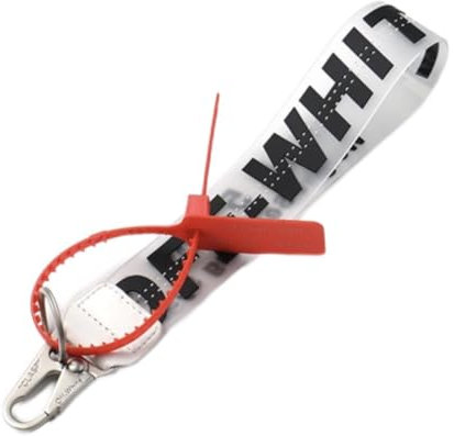 Importados unknown IMPORTUNK OFF Klassischer Schlüsselanhänger für Schlüssel zum Aufhängen von Schlüsseln, Geldbörsen, Jeans, Dekoration, niedliches Schlüsselband, Weiss/opulenter Garten, Large