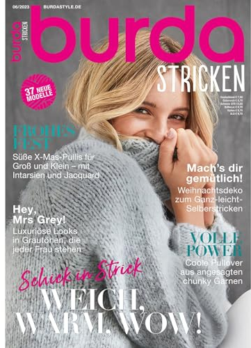 burda stricken Strickmagazin 2023 #06 Strickmuster ideal für Anfänger und Profis