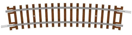 Hornby - TT8017 TT-Spur Halbkurve – 4. Radius 15° – Zusätzliche Gleisteile für Modelleisenbahn-Sets, Spielzeugeisenbahn-Gleisteile, beinhaltet: 1x 396 mm 4. Radius HAF-Kurve – Maßstab 1:120