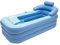 Badewanne Aufblasbare Badewanne Tragbar Freistehende Badewanne für Heißes/EIS BadFaltbar Klappbar SPA Wanne (Blau)